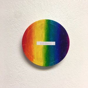 Rainbow Hombre Collage with Lucky Fortune