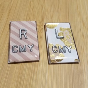 Conjunto de marcadores de raio X Cheetah radiologia de chumbo, marcadores de raio X com iniciais, tecnologia rad, tecnologia de raio X, retângulo