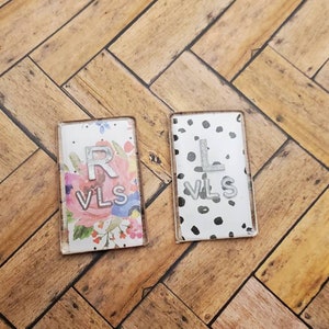 Custom x-ray markers with initials Radiology, xray markers, initials, rad tech, x-ray tech, rectangle