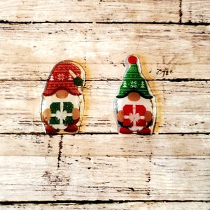 Xray markers with initials or numbers, gnome Christmas,  radiology markers