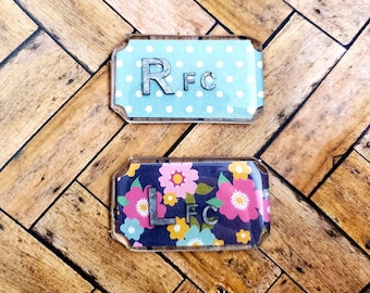 Retro X-Ray Markers, Initials, Rad Tech Gift
