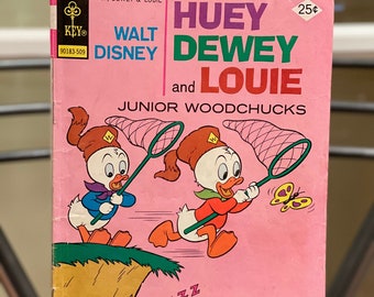 Walt Disney Huey Dewey and Louie Junior Woodchucks September 1975 No. 34 Published by Gold Key Comics