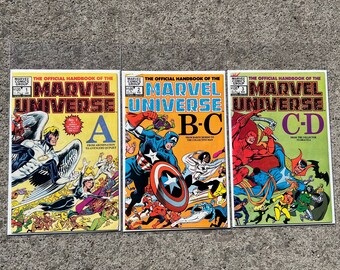 Vintage Marvel Marvel Universe Vol 1 No 1 A , 2 B - C , 3 C - D January February March 1983 / Bronze Age Marvel Comics Group Set of 3 Three