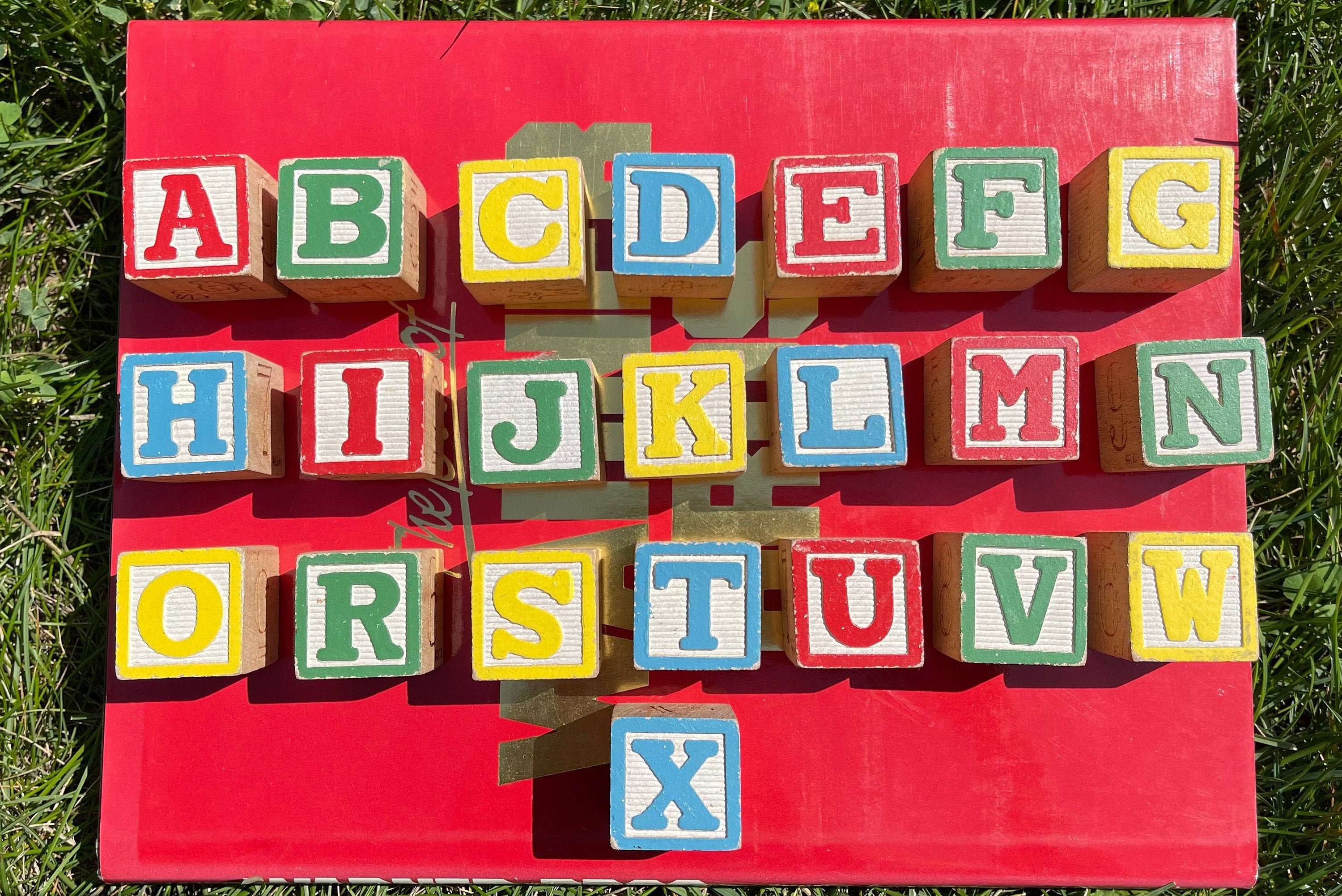 Wooden 2024 blocks letters