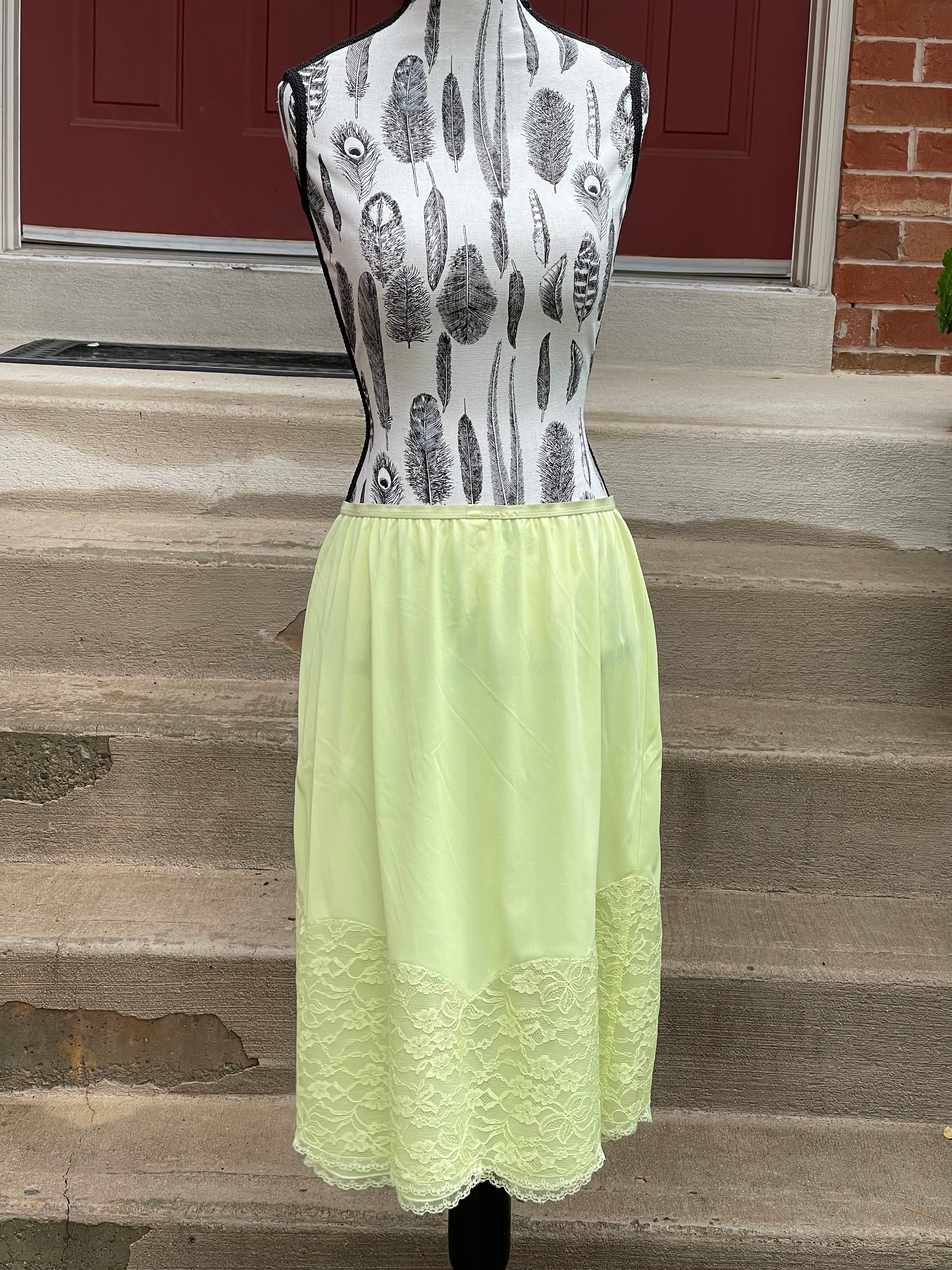 Vintage Vanity Fair Green Half Slip / Vintage Silky Green Etsy