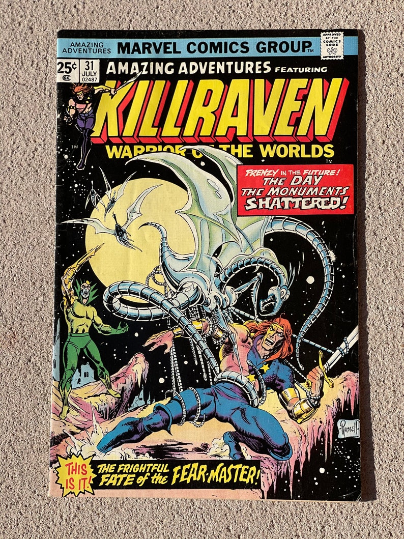 Amazing Adventures featuring Killraven Warrior of the Worlds NO. 31 July 1975 Published by Marvel Comics Group image 1