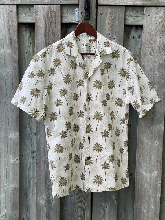 Vintage KYs Mens Hawaiian Shirt / Tiki Shirt / Roc