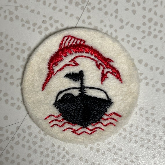 Vintage Fishing Swordfish Fish Embroidered Sew On Patch / Cool Travel  Patches For Denim Jackets / Patches for Backpacks