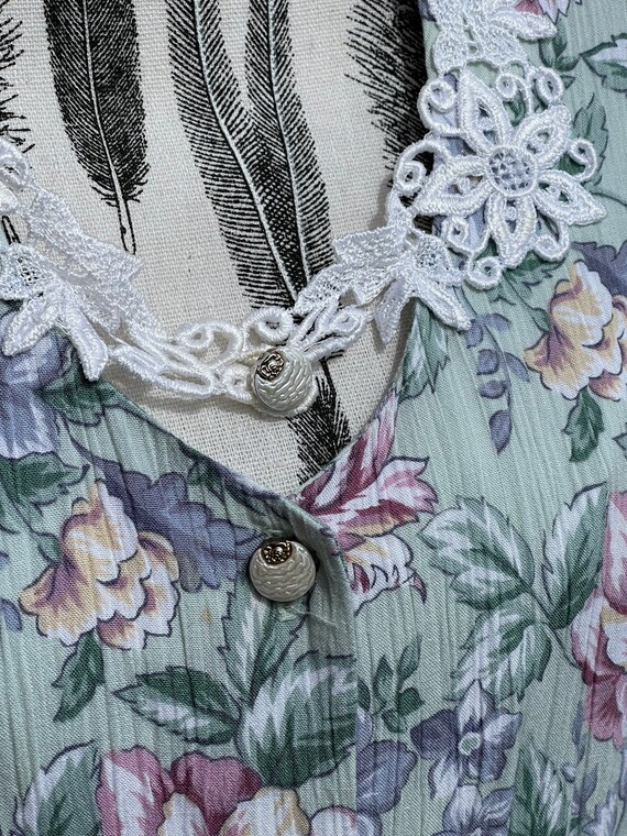 Vintage Creations Floral Women Midi Dress / Mid L… - image 7
