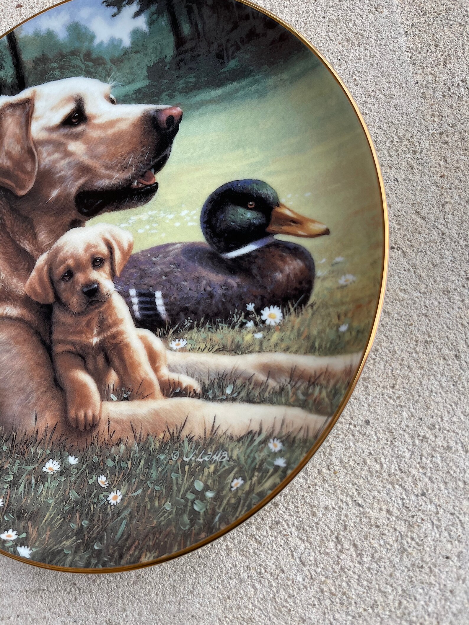 Vintage Collectors Plate / Like Father Like Son by Jim Lamb / Etsy