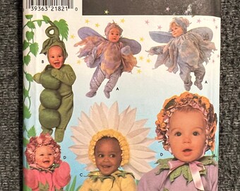 Vintage Simplicity Costumes Sewing Pattern 8273 / Toddlers Toddler Baby Peas Daisy Fairy Costume