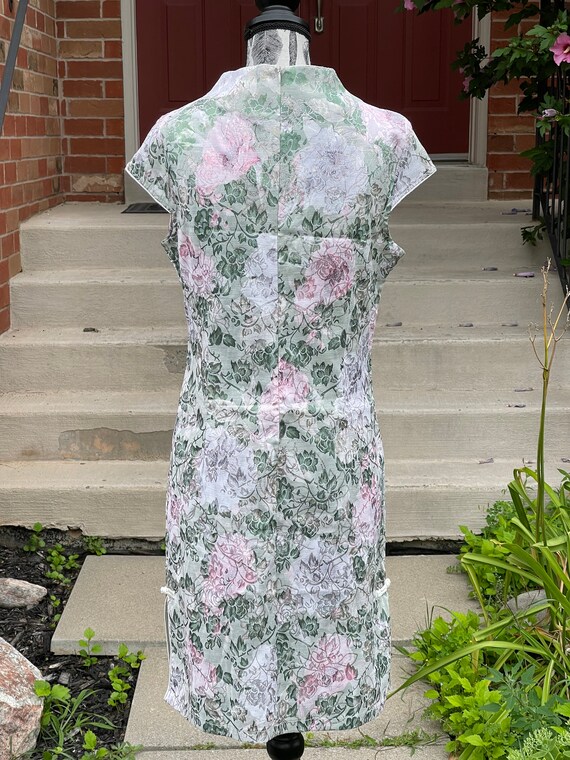 Vintage Pastel Asian Dress / Vintage Cheongsam Dr… - image 3