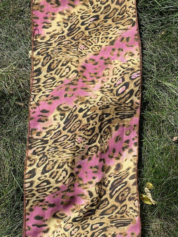 Vintage Animal Cat Print Hair Scarf Women / Vinta… - image 4