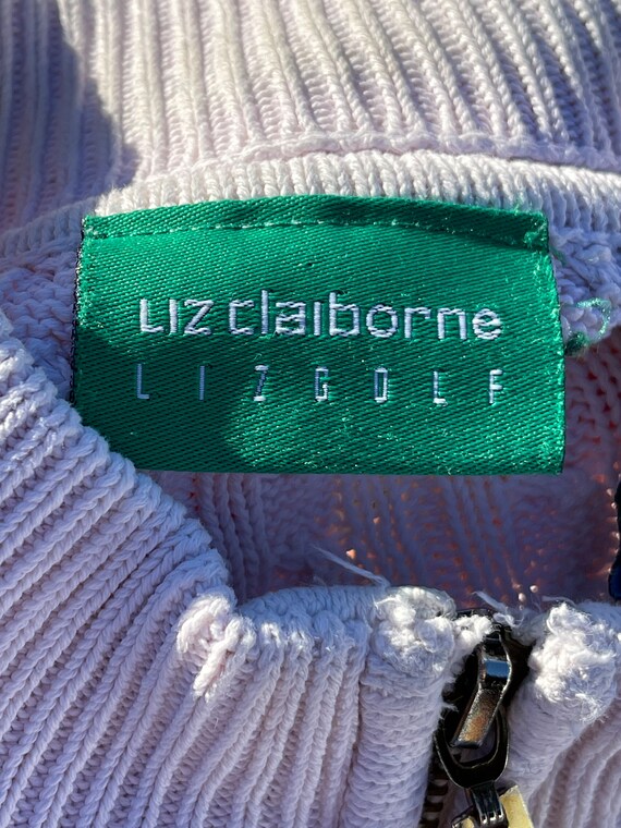 Vintage 80s 90s Liz Claiborne Liz Golf Cotton Swe… - image 8