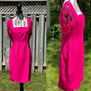 Linen Shirt Dress Boho Clothing Women Tribal Fringe Dress Pink Shirtdress  Gypsy Outfits Western Long Sleeve Dress / Dusty Rose 