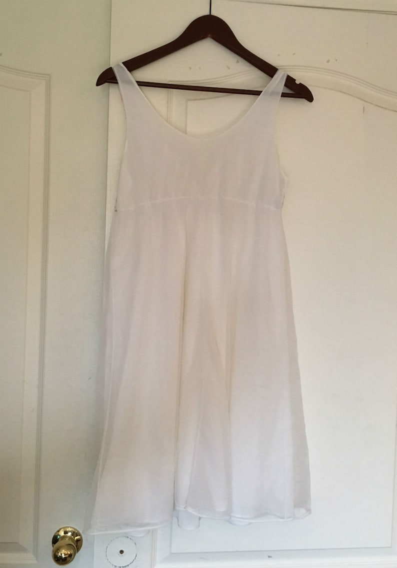 Babydoll Nightgown White Floral Two Layer St Michael Lingerie Babydoll Nightie 60s Vintage Nightgown Size Small