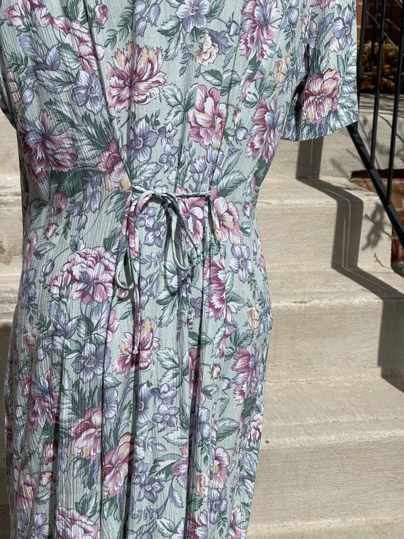 Vintage Creations Floral Women Midi Dress / Mid L… - image 9