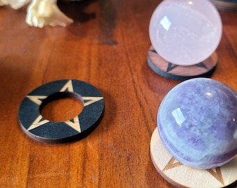 Mini Holz Kristallkugeln