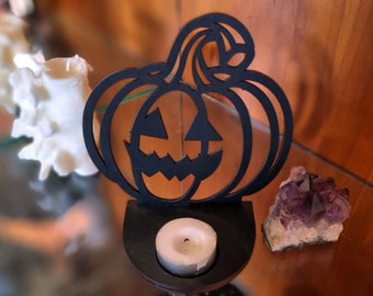 JackoLantern Tea Light Holder // Shadow Candle Holder // Halloween Spooky Decor