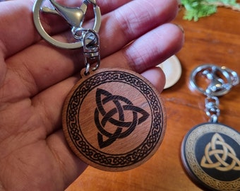 Portachiavi Triquetra // Portachiavi Triplo Nodo // Ciondolo Portachiavi Celtico Pagano Stregonesco