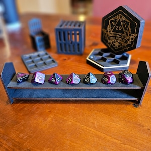 Dice Display Rack // Dice Set Holder Stand Shelf