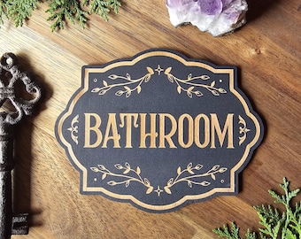 Bathroom Door Plaque // Room Sign