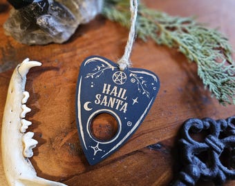 Hail Santa Bauble // Spooky Christmas Ornament // Gothic Xmas