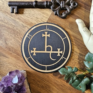 Lilith Sigil // Enochian Wooden Altar Tile // Magickal Decor