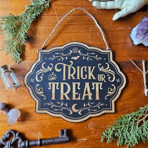 Süßes oder Saures Halloween Türschild // Tut mir Leid