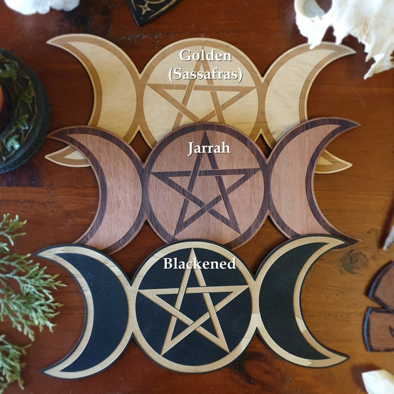 Celestial Moth Pendulum Board // Laser Engraved Answers Board image 5