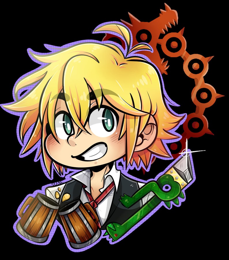 Seven Deadly Sins Stickers Etsy