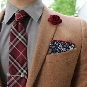 Men's Floral Pocket Square Dark NavyWedding Handkerchief,Groomsmen ,Father Gift,Boyfriend,Gift,Party,Vintage,Wedding Accessories,Graduation image 2
