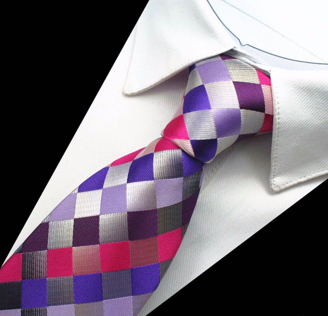 Handgemachte Krawatten für Herren Skinny Slim Krawatte Gingham Jacquard Gewebt Kleid Business Krawatten Handgemachte Krawatten für Herren Skinny Slim Krawatte Gingham Jacquard Gewebt Kleid Business Krawatten