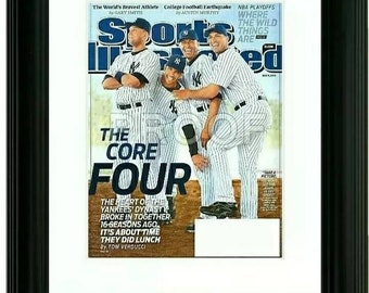 New York Yankees The Core Four Sports Illustrated Framed Photograph, Jeter,  Rivera, Posada, Pettitte.