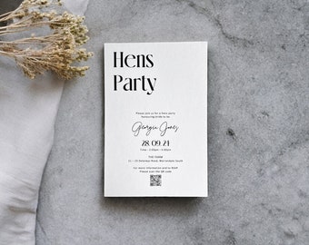 PRINTED // Bridal Shower // Invitations Miss to Mrs Bride to be Hens Party Kitchen Tea Bachelorette