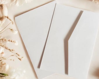 Invitation Card Envelopes - 13 x 19cm. White