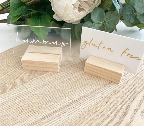 Acrylic Display Sign Grazing Table Signs Food Display Cards Etsy
