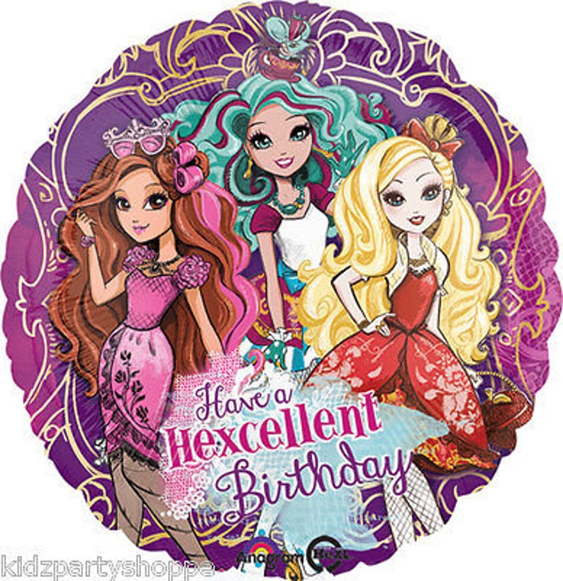 Ever After High Balloon 17 Foil Mylar Birthday Party Etsy