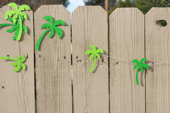 Palm Tree Garlandsummer Garlandbirthdaybaby Etsy