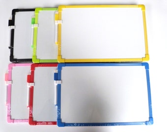 A4 Kids Whiteboard A4 mini whiteboards. Size 20x30cm. Double Sided Magnetic.