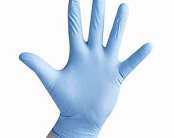 Disposable Blue Nitrile Gloves Powder Latex Free Multi Purpose **BOX OF 100**