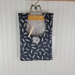 Clothes pin bag Peg bag Cotton clothes pin bag Clothespin bag
