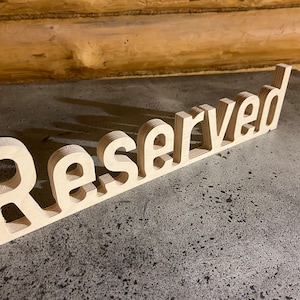 Gereserveerd bordhout voor tafelrestaurant, Gereserveerd houten bord Restaurantbenodigdheden, Gereserveerde kaarten