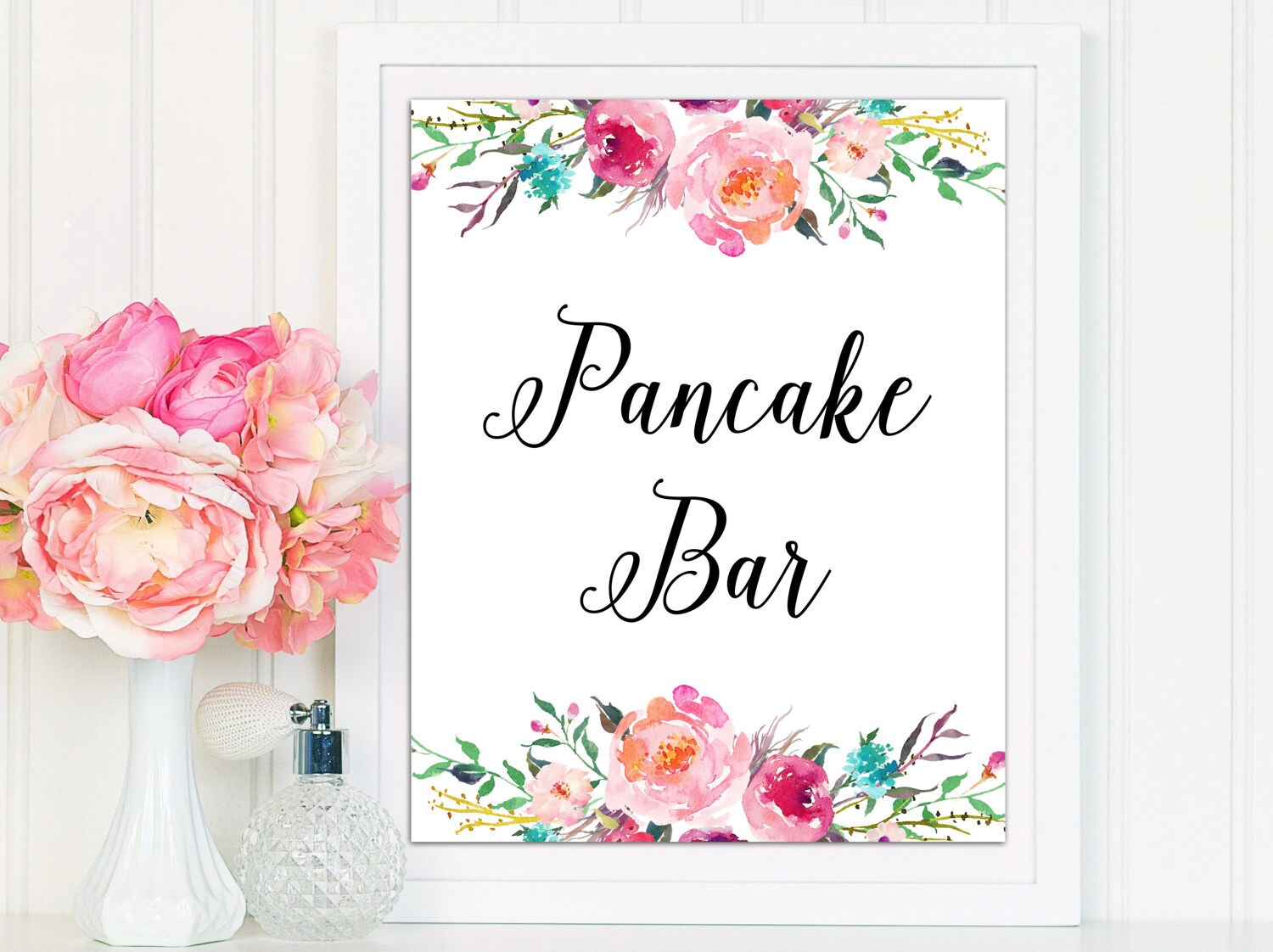 Pancake Bar Sign Pancake Bar Party Sign Pancake Bar Etsy