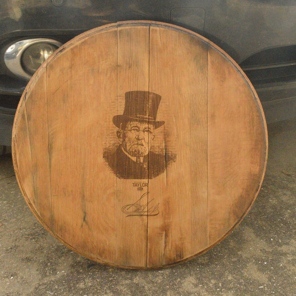 Colonel E.H. Taylor Kentucky Bourbon Whiskey Barrel Head/Lid