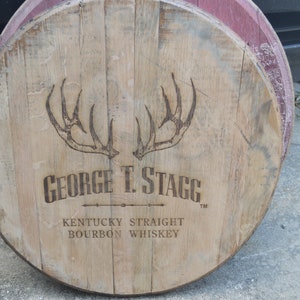 George T. Stagg Kentucky Bourbon Whiskey Barrel Lid/Head