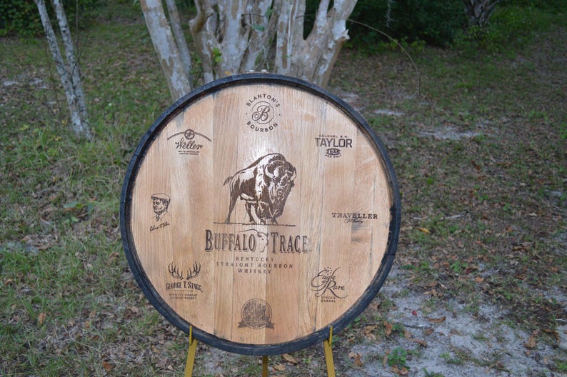 Buffalo Trace Bourbon Whiskey Barrel Lid/Head