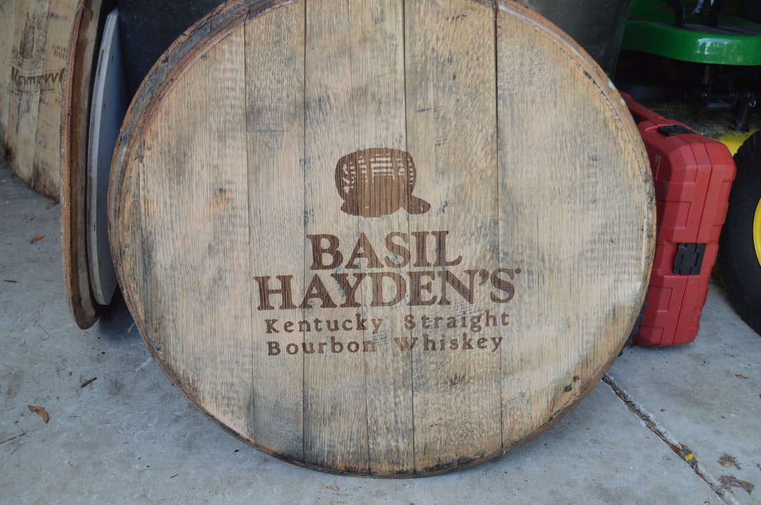 Basil Hayden's Kentucky Bourbon Whiskey Barrel Head/lid Etsy