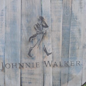 Johnnie Walker Scotch Whisky Barrel Head/Lid image 4