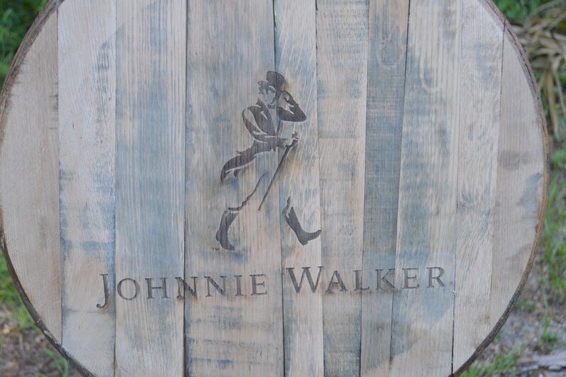 Johnnie Walker Scotch Whisky Barrel Head/Lid image 4
